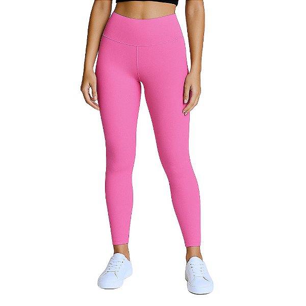 Calça Legging Fitness Feminina Rosa Chiclete