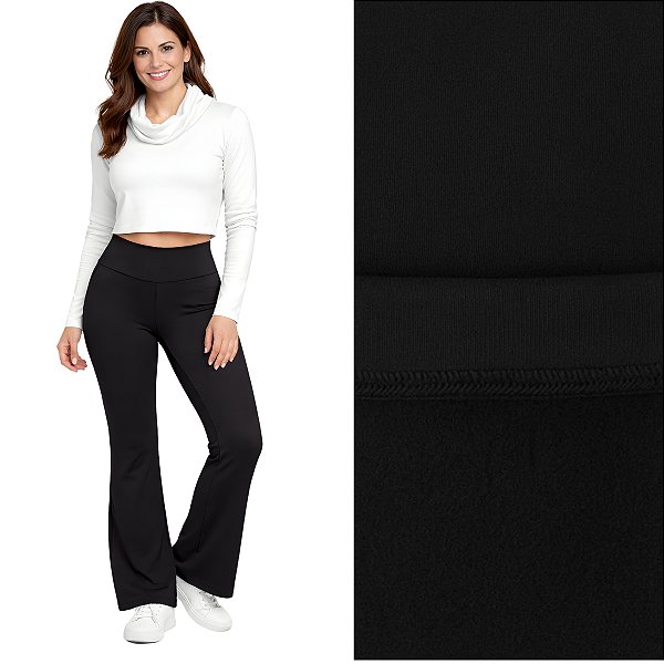 Calça Bailarina Peluciada Suplex Flanelado