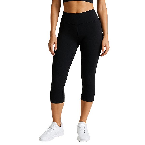 Calça Corsário Fitness Preto