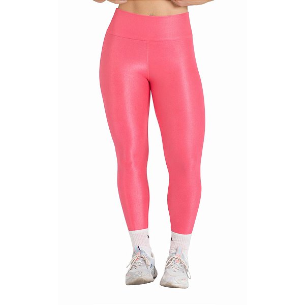 Calça Legging Feminina Canelada Goiaba