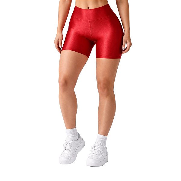 Short Fitness Feminino Canelado Bordô