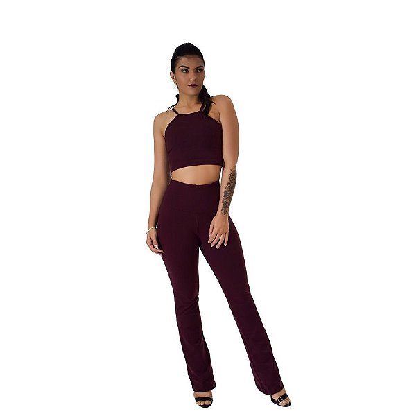 Calça Bailarina Suplex de Poliamida Cós 15cm.