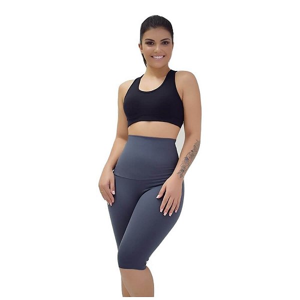 Bermuda Fitness Feminina Modeladora Cós 20 cm.