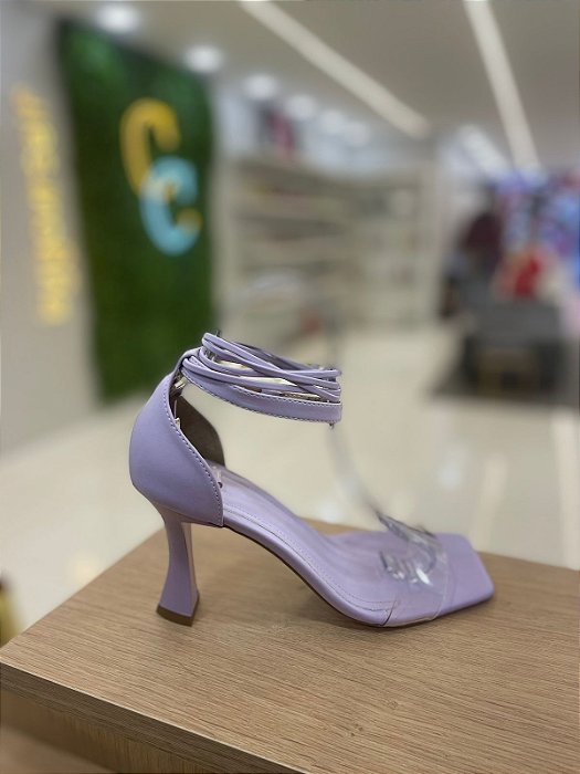 Sandália Napa Luiza Alfazema Lilas