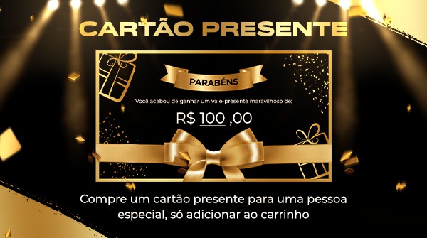 Cartao presente 100 reais