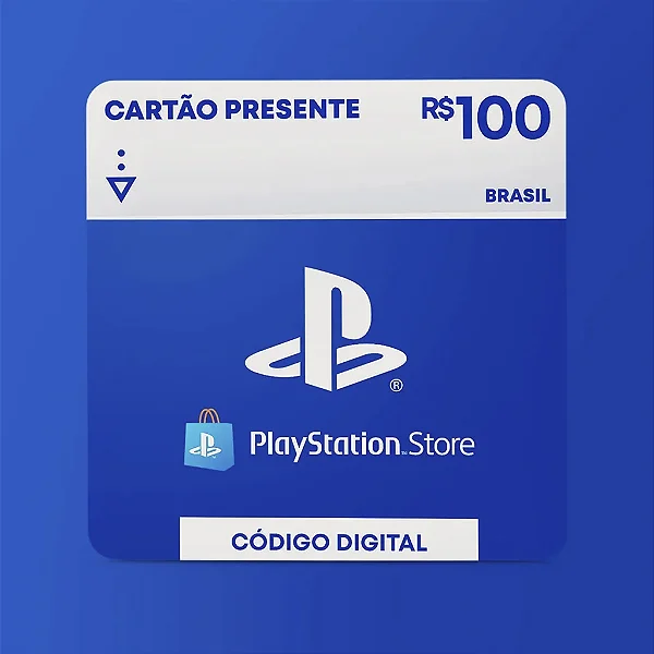 R$100 PlayStation Store - Cartão Presente Digital