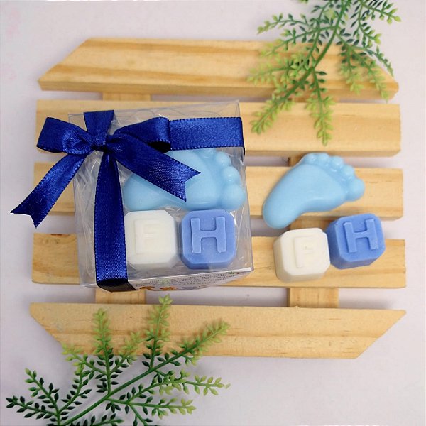 Lembrancinha de Maternidade Sabonete Pezinho na Caixinha