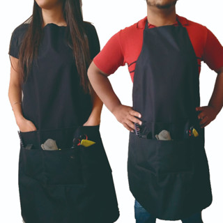 Avental Frontal Profissional Oxford Cores Variadas Opção 6 Bolso Com 3 bolso Com 1 Sem Bolsos Cabelereiro Barbeiro Tosador Churrasqueiro Atendente