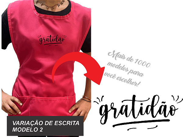 Avental Bata Jaleco Rosa Pink Personalizado Modelo Professor 3 Bolsos Escrita Cristã Escolha Sua Escrita no Anuncio Qualidade Premium e Conforto