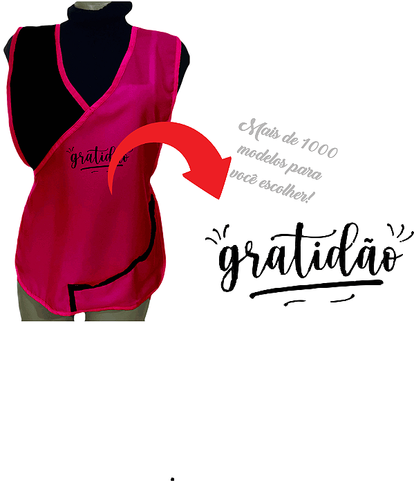 Avental Jaleco Bata Delta Professor Rosa Pink Oxford Premium, Bolso Lateral e Personalização Cristã Escolha a Escrita no Anuncio