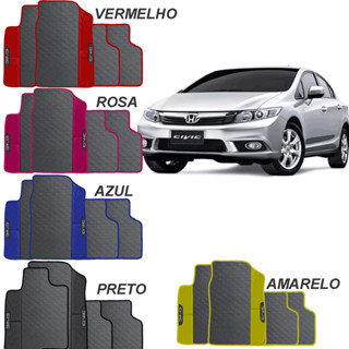 Tapete Emborrachado Ecológico Jogo 4 peças Civic 2011-2015