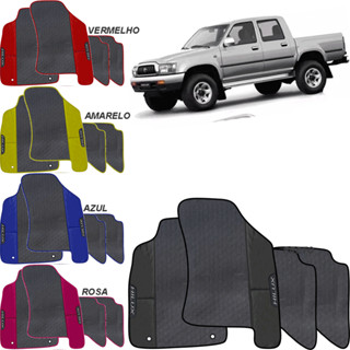 Tapete Emborrachado Ecológico Jogo 4 peças Hilux Cabine Dupla 2000-2005