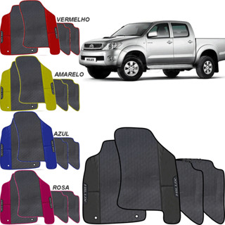 Tapete Emborrachado Ecológico Jogo 4 peças Hilux Cabine Dupla 2009-2011