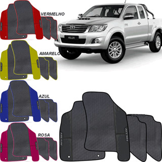 Tapete Emborrachado Ecológico Jogo 4 peças Hilux Cabine Dupla 2012-2015
