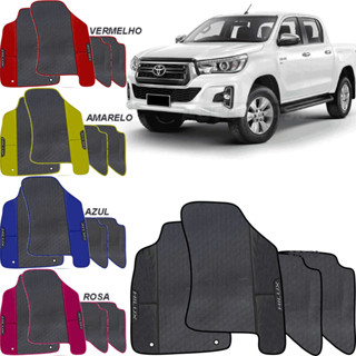 Tapete Emborrachado Ecológico Jogo 4 peças Hilux Cabine Dupla 2016-2019