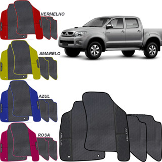 Tapete Emborrachado Ecológico Jogo 4 peças Hilux Cabine Dupla 2005-2009