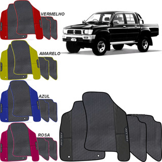 Tapete Emborrachado Ecológico Jogo 4 peças Hilux Cabine Dupla 1996-2000