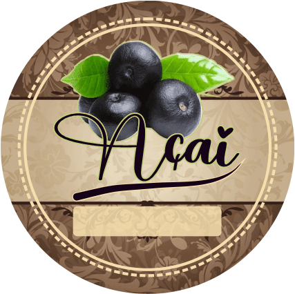 Adesivos e Etiquetas para Açaí  Personalizado Profissionalize suas Embalagens Escolha o seu Modelo Favorito do Adesivo no Anuncio