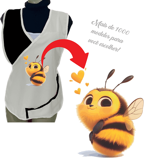 Avental Bata Jaleco Branco Com Bolsos Oxford Personalizado Modelo Delta com Imagem  Desenhos Ilustrativo  Para Escolher no Anuncio