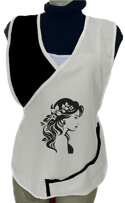 Avental Bata Jaleco Branco Com Bolsos Oxford Personalizado Modelo Delta com Imagem  Desenhos Ilustrativo  Para Escolher no Anuncio