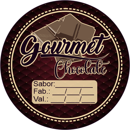 Adesivos e Etiquetas para Chocolate Gourmet Personalizado Profissionalize suas Embalagens Escolha o seu Modelo Favorito do Adesivo no Anuncio