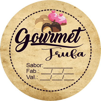 Adesivos e Etiquetas para Trufa Gourmet Personalizado Profissionalize suas Embalagens Escolha o seu Modelo Favorito do Adesivo no Anuncio