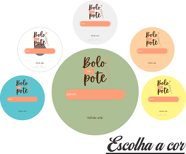 Adesivos e Etiquetas para Bolo no Pote para Você Personalizado Profissionalize suas Embalagens Escolha o seu Modelo Favorito do Adesivo no Anuncio