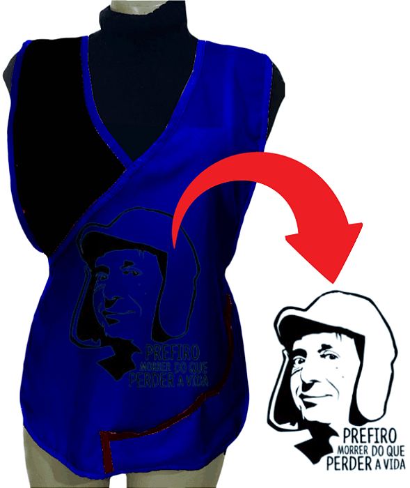 Avental Bata Jaleco Azul Com Bolsos Oxford Personalizado Modelo Delta com Imagem  Desenhos Ilustrativo  Para Escolher no Anuncio