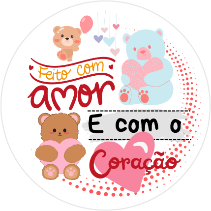 Adesivos e Etiquetas Feito A Mão e com o Coração Personalizado Profissionalize suas Embalagens Escolha o seu Modelo Favorito do Adesivo no Anuncio