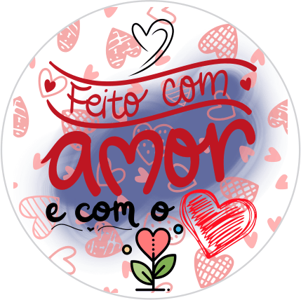 Adesivos e Etiquetas Feito Com Amor Personalizado Profissionalize suas Embalagens Escolha o seu Modelo Favorito do Adesivo no Anuncio