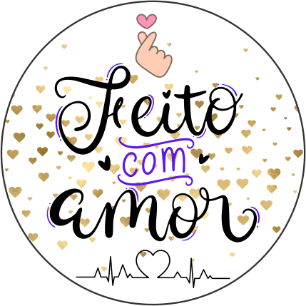 Adesivos e Etiquetas Feito Com Amor Personalizado Profissionalize suas Embalagens Escolha o seu Modelo Favorito do Adesivo no Anuncio