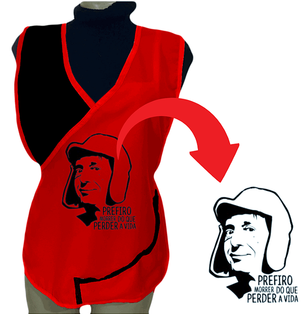 Avental Bata Jaleco Vermelho Com Bolsos Oxford Personalizado Modelo Delta com Imagem  Desenhos Ilustrativo  Para Escolher no Anuncio
