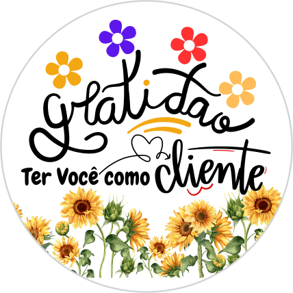 Adesivos e Etiquetas Gratidão Ter Você como Cliente Profissionalize suas Embalagens Escolha o seu Modelo Favorito do Adesivo no Anuncio