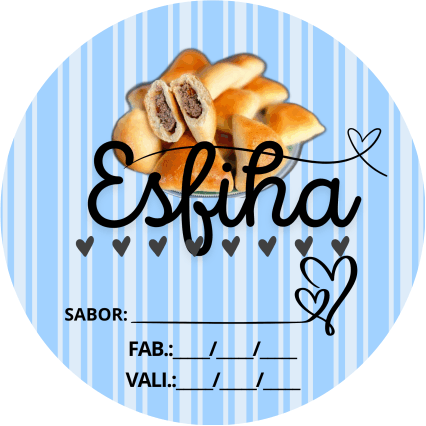 Adesivos e Etiquetas Salgados Personalizado Profissionalize suas Embalagens Escolha o seu Modelo Favorito do Adesivo no Anuncio