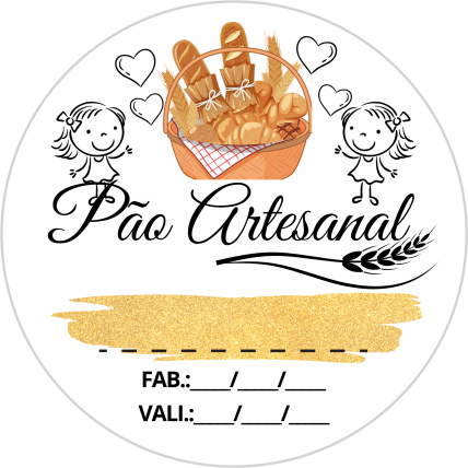 Adesivos e Etiquetas Pão Artesanal Personalizado Profissionalize suas Embalagens Escolha o seu Modelo Favorito do Adesivo no Anuncio
