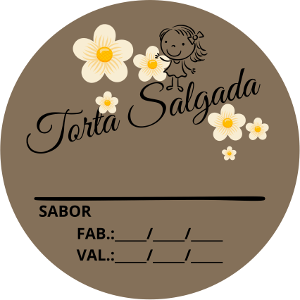 Adesivos e Etiquetas Torta Salgada Personalizado Profissionalize suas Embalagens Escolha o seu Modelo Favorito do Adesivo no Anuncio