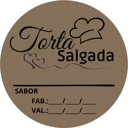 Adesivos e Etiquetas Torta Salgada Personalizado Profissionalize suas Embalagens Escolha o seu Modelo Favorito do Adesivo no Anuncio