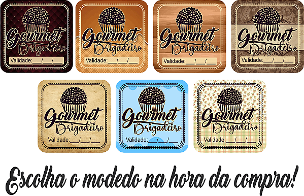 Adesivos e Etiquetas Pão de Brigadeiro Gourmet Personalizado Profissionalize suas Embalagens Escolha o seu Modelo Favorito do Adesivo no Anuncio