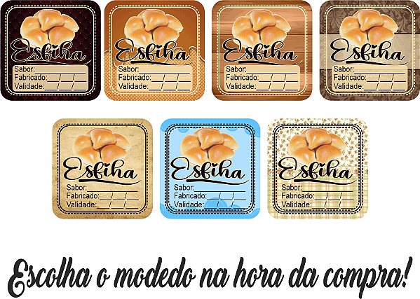 Adesivos e Etiquetas Esfiha Personalizado Profissionalize suas Embalagens Escolha o seu Modelo Favorito do Adesivo no Anuncio