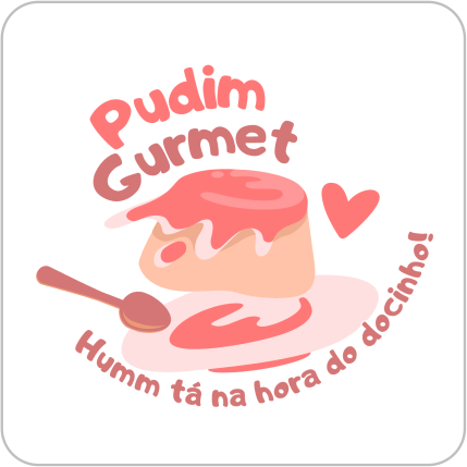 Adesivos e Etiquetas Pudim Gourmet Personalizado Profissionalize suas Embalagens Escolha o seu Modelo Favorito do Adesivo no Anuncio