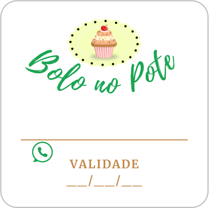 Adesivos e Etiquetas Bolo no Pote Personalizado Profissionalize suas Embalagens Escolha o seu Modelo Favorito do Adesivo no Anuncio