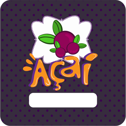 Adesivos e Etiquetas Para Açaí Gourmet Personalizado Profissionalize suas Embalagens Escolha o seu Modelo Favorito do Adesivo no Anuncio