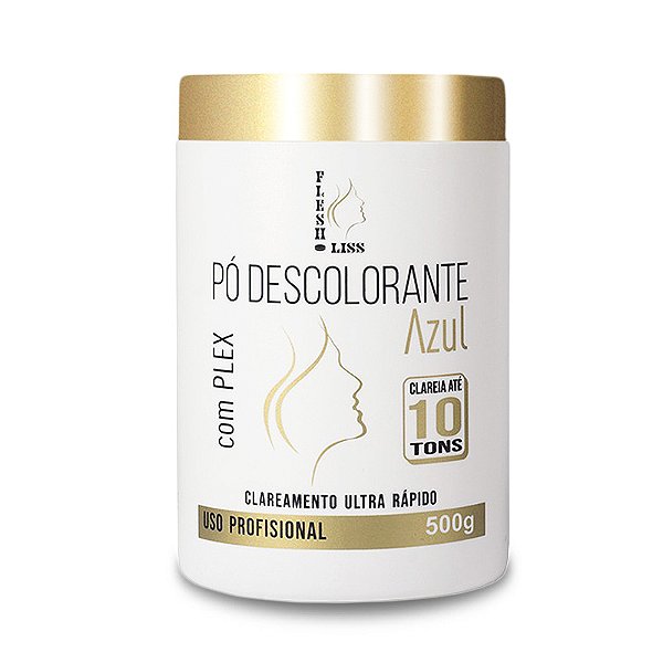 Pó Descolorante com Protetor Plex | Clareia até 10 Volumes | Pote 500g