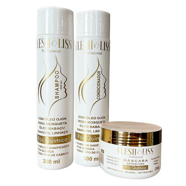 Kit Home Care Premium | Manutenção Pós-química | Shampoo 250ml + Condicionador 250ml + Máscara 250g