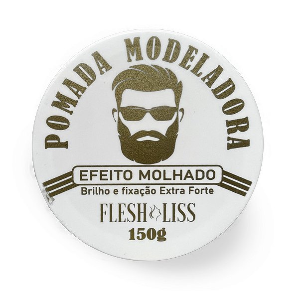 Pomada Modeladora Masculina | Brilho e Fixação Extra-forte | 150g