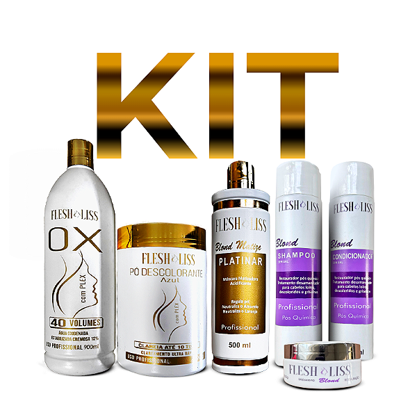 Kit Profissional Especial "NEVOU" - Platinado Perfeito