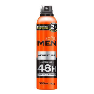 Desodorante Soffie Men Adventure Aerosol 300ml