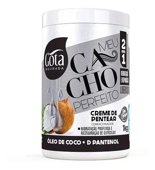 Creme de Pentear Gota Meu Cacho Perfeito Coco/D Pantenol 1kg