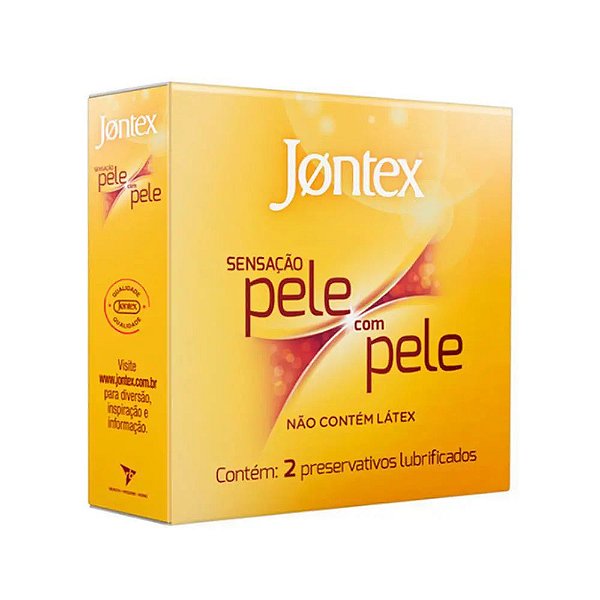 Preservativo Jontex Sensação Pele Com Pele Sem Látex 2unid