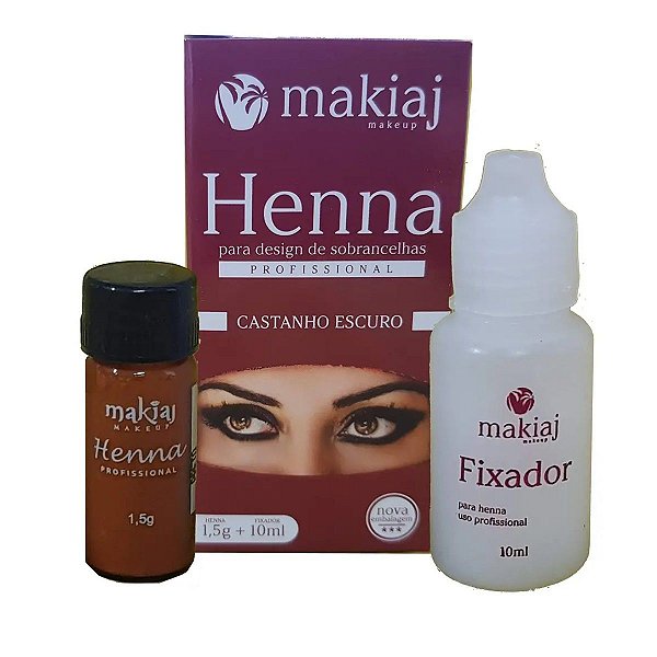 Henna Makiaj Castanho Escuro 1,5g +10ml